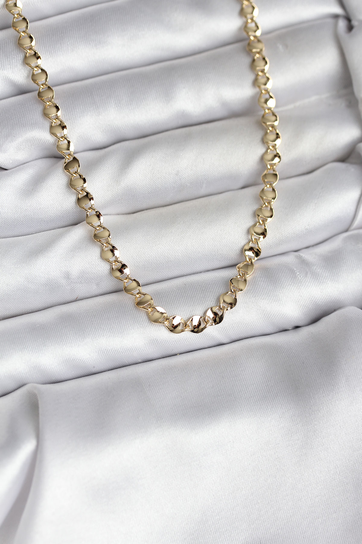 14K Gold Renk Kaplama Zincir Model CM Kadın Kolye