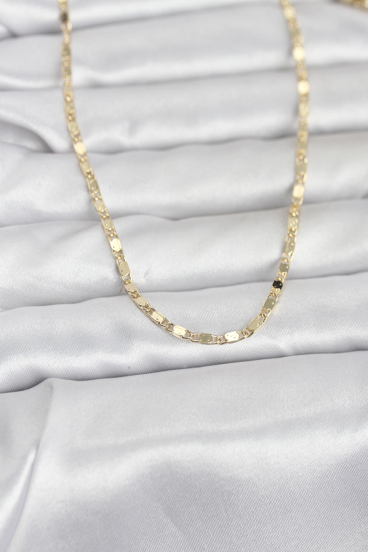 CM 14K Gold Renk Ezme Zincir 60 cm Kadın Kolye