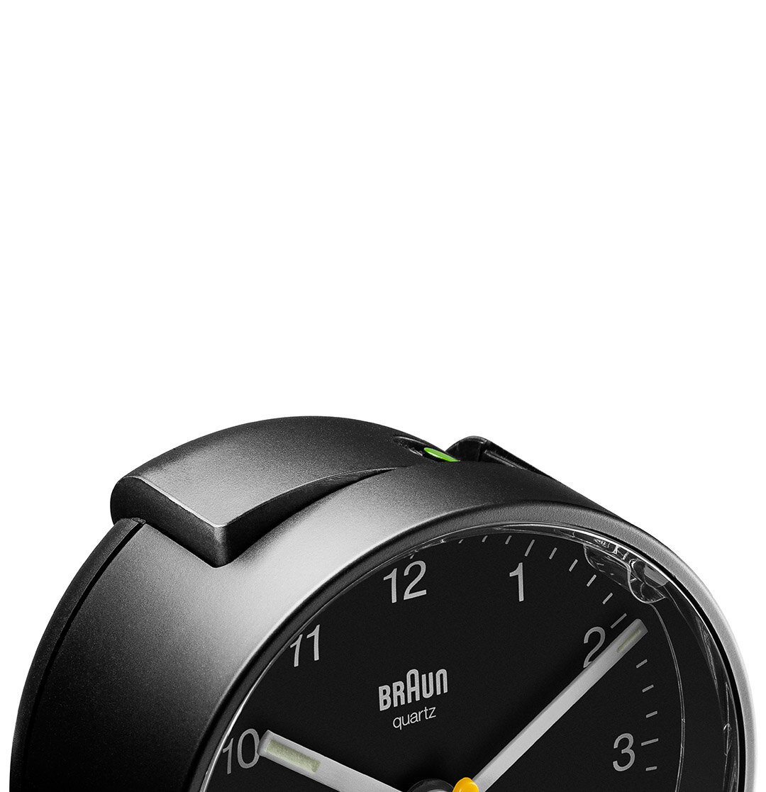 BRAUN BC01B SİYAH KLASiK ANALOG ALARMLI MASA SAATİ