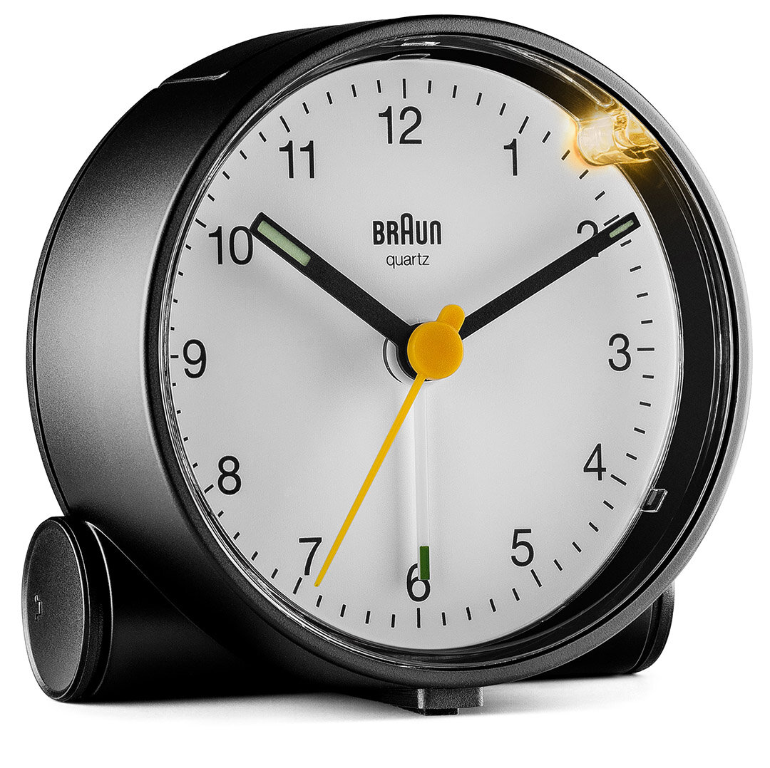 BRAUN BC01W BEYAZ KLASİK ANALOG ALARMLI MASA SAATİ