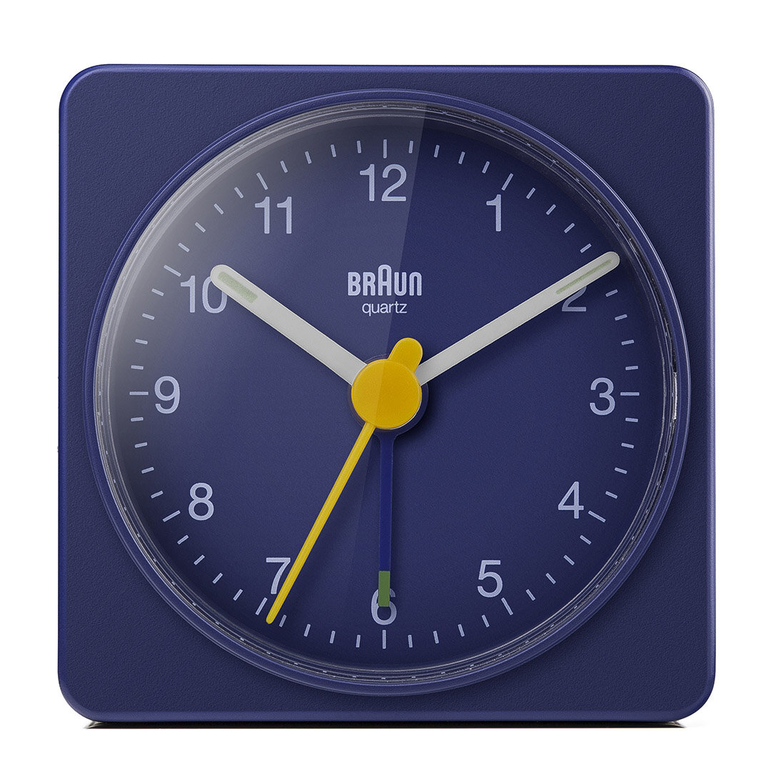 BRAUN BC02BL MAVİ KLASİK SEYAHAT ANALOG ALARMLI MASA SAATİ
