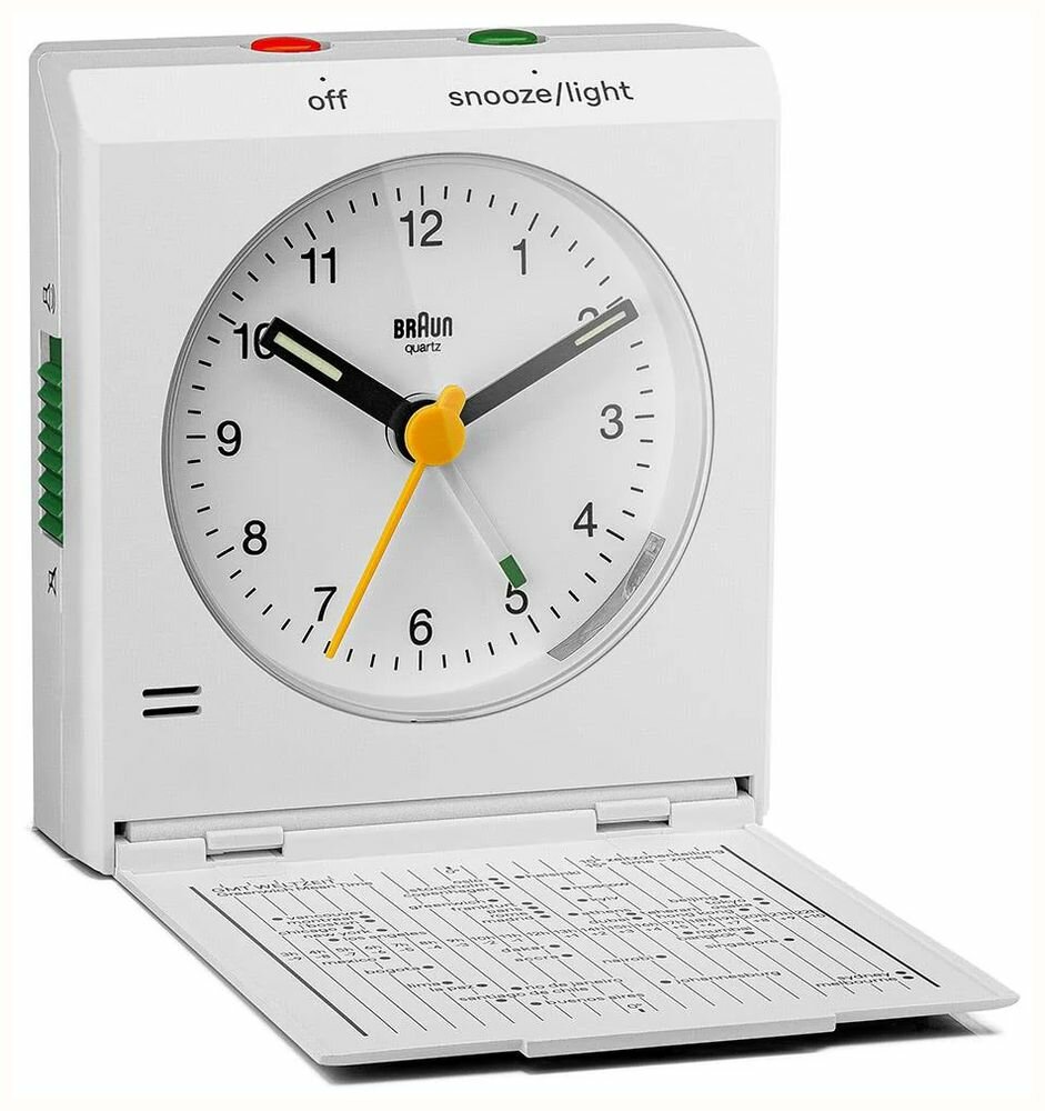 BRAUN BC05W ANALOG ALARMLI MASA SAATİ