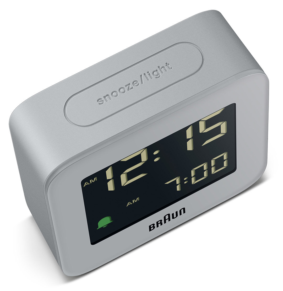 BRAUN BC08G GRİ KLASİK SEYAHAT DİJİTAL ALARMLI MASA SAATİ