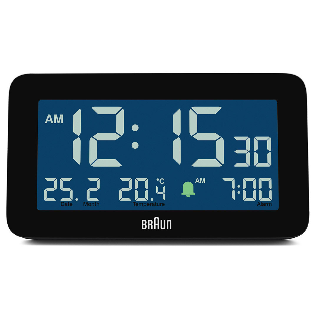 BRAUN BC10B SİYAH DİJİTAL ALARMLI MASA SAATİ