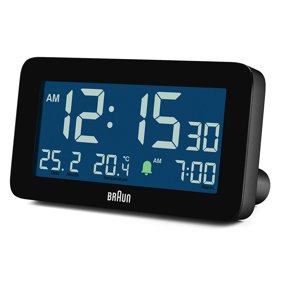 BRAUN BC10B SİYAH DİJİTAL ALARMLI MASA SAATİ