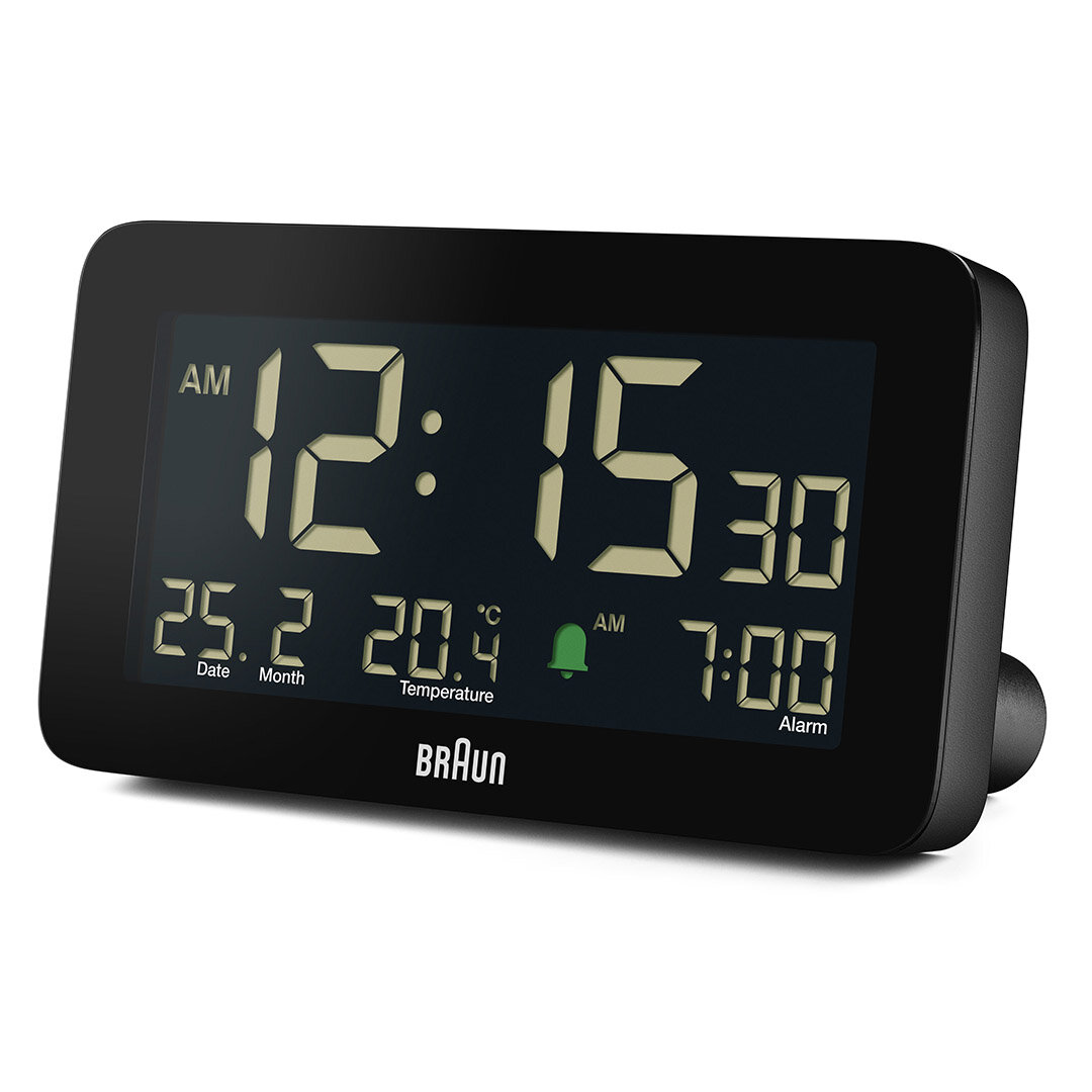 BRAUN BC10B SİYAH DİJİTAL ALARMLI MASA SAATİ