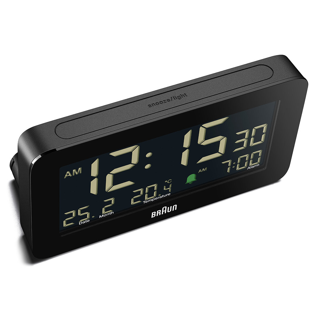 BRAUN BC10B SİYAH DİJİTAL ALARMLI MASA SAATİ