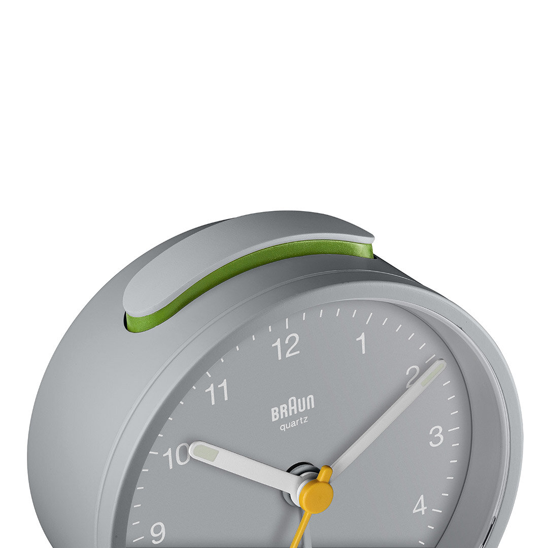 BRAUN BC12G GRİ KLASİK ANALOG ALARMLI MASA SAATİ