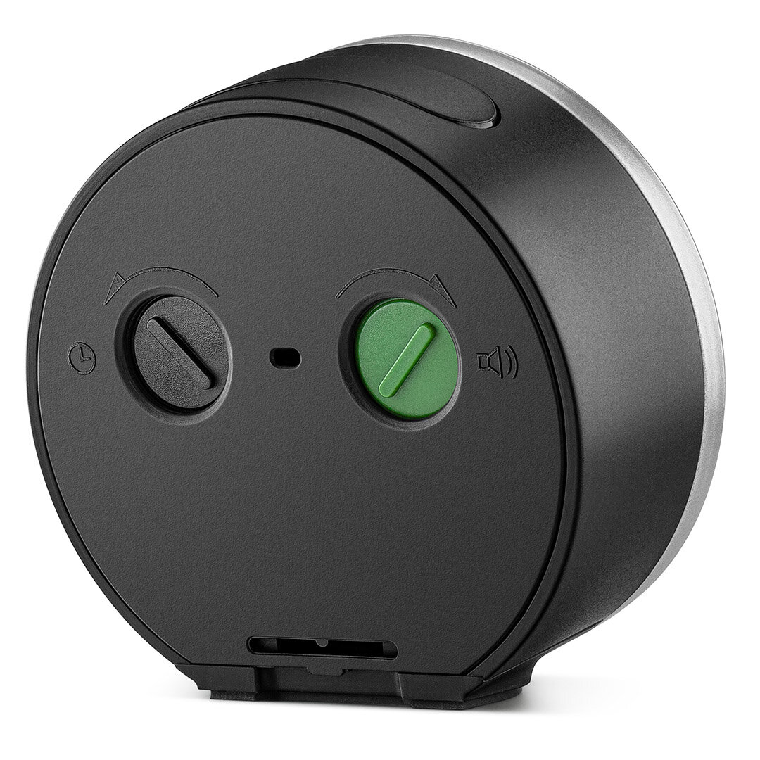 BRAUN BC12SB GÜMÜŞ-SİYAH KLASİK ANALOG ALARMLI MASA SAATİ