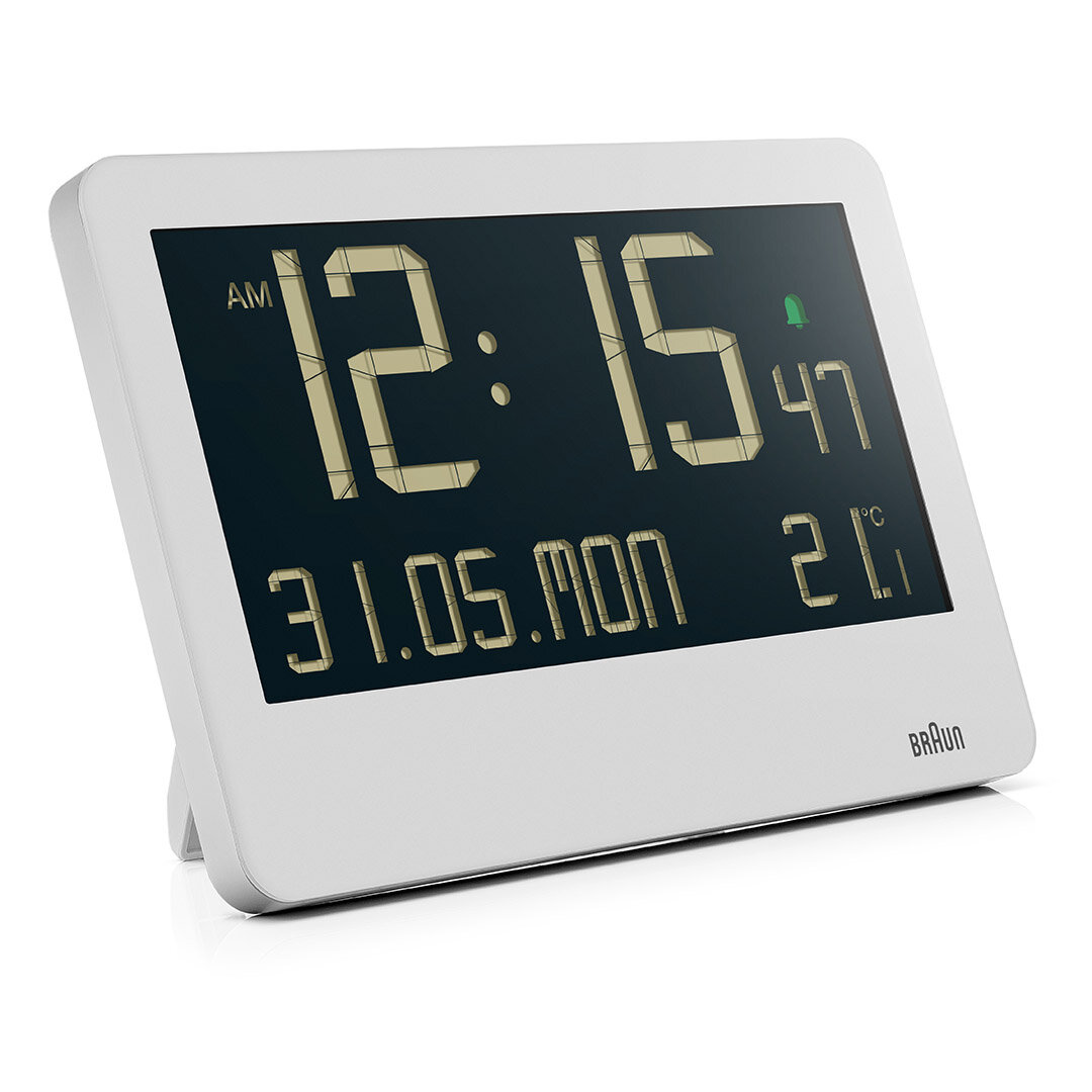 BRAUN BC14W BEYAZ DİJİTAL DUVAR SAATİ