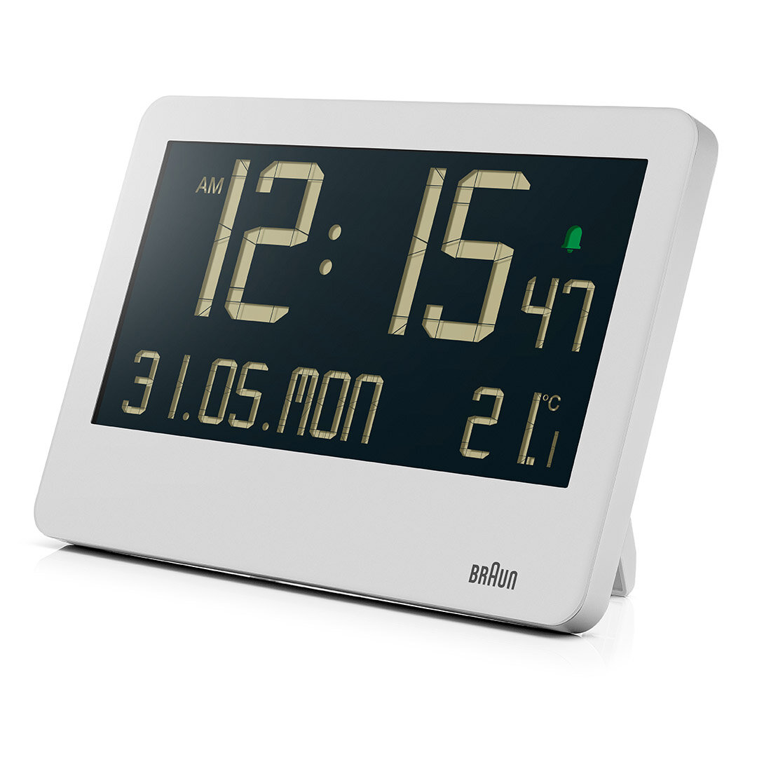 BRAUN BC14W BEYAZ DİJİTAL DUVAR SAATİ