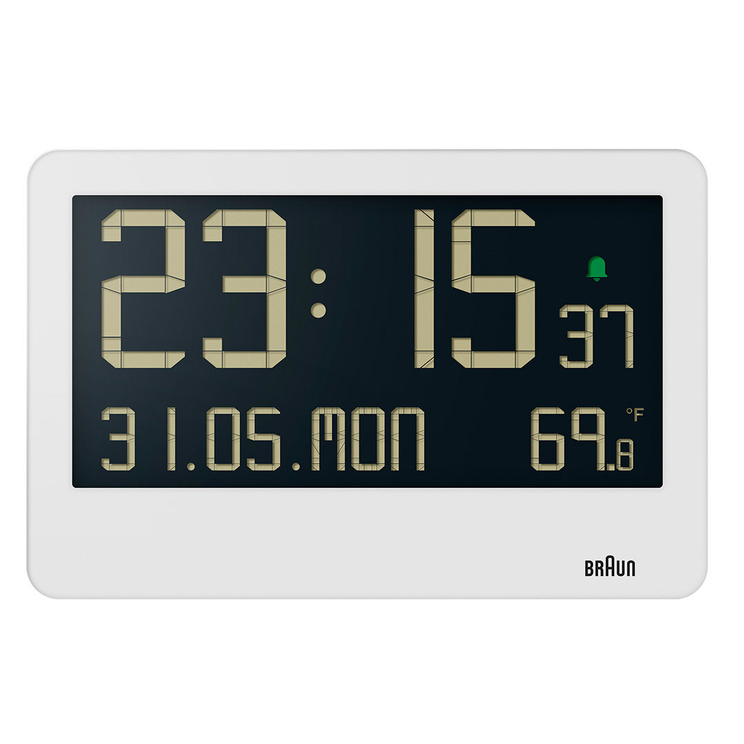 BRAUN BC14W BEYAZ DİJİTAL DUVAR SAATİ