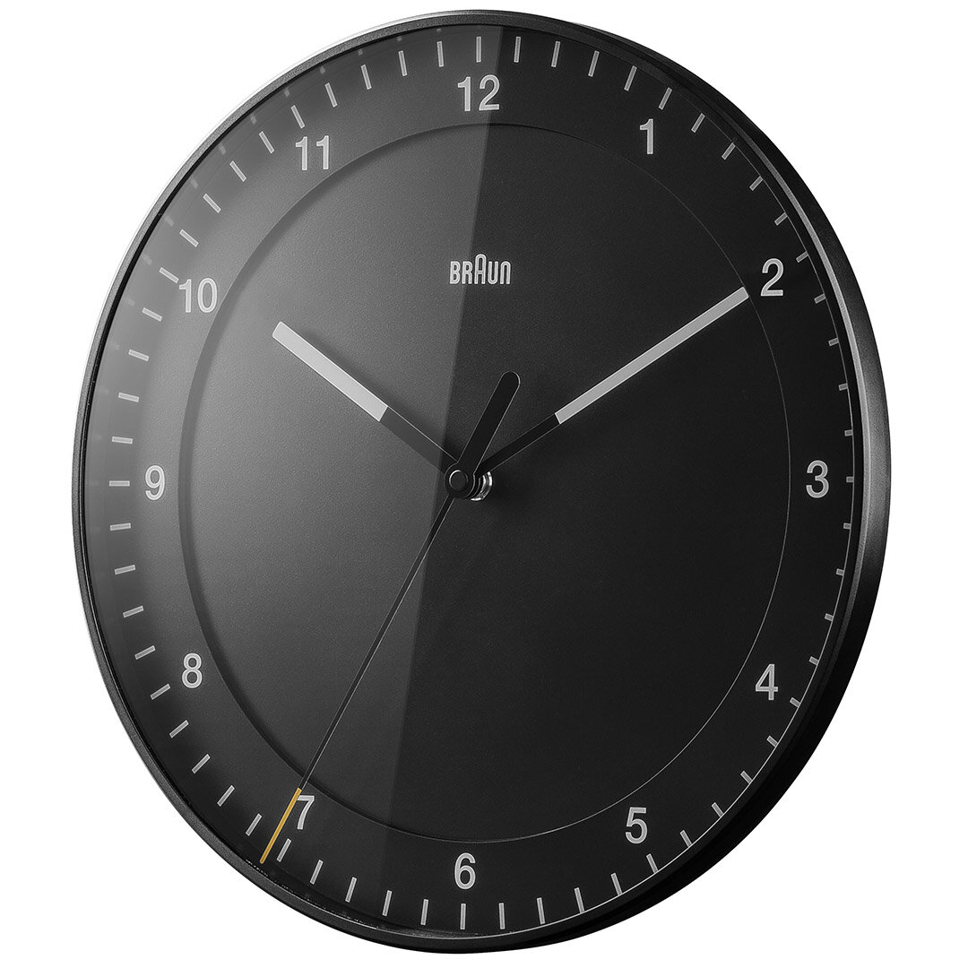 BRAUN BC17B SİYAH DUVAR SAATİ