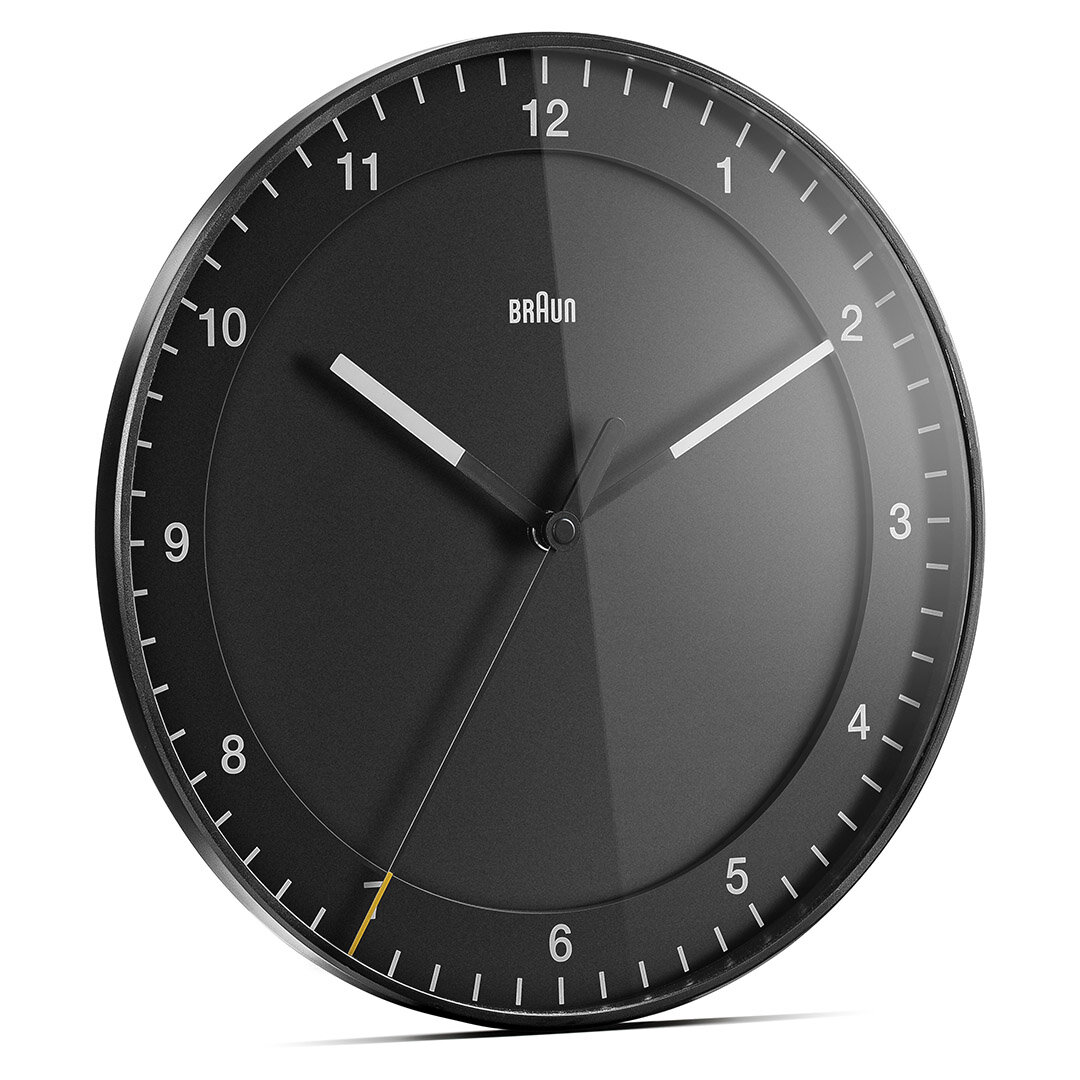 BRAUN BC17B SİYAH DUVAR SAATİ