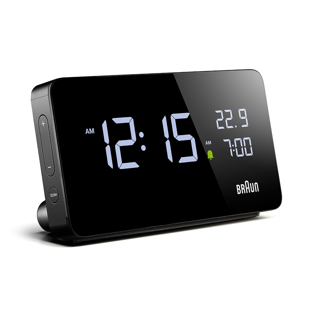 BRAUN BC20BEU SİYAH DİJİTAL ALARMLI MASA SAATi