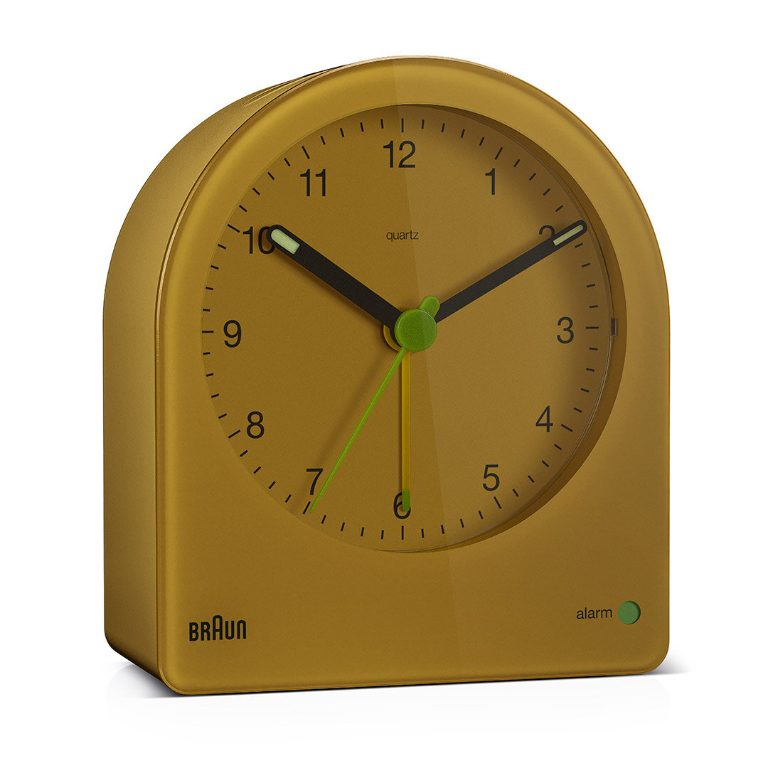 BRAUN BC22Y SARI KLASİK ANALOG ALARMLI MASA SAATİ