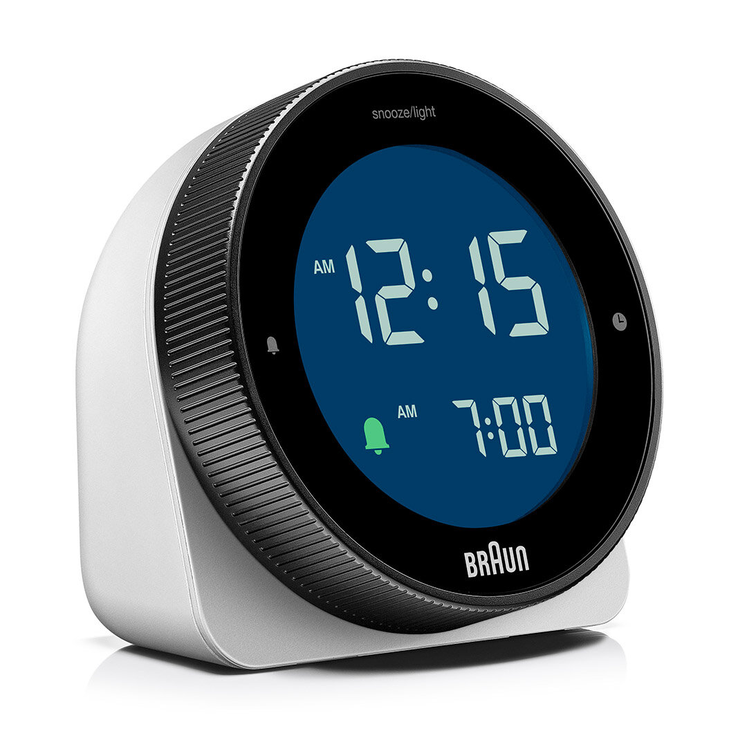 BRAUN BC24W BEYAZ DOKUNMATİK EKRANLI DİJİTAL ALARMLI MASA SAATi