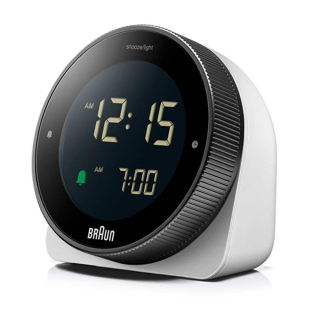 BRAUN BC24W BEYAZ DOKUNMATİK EKRANLI DİJİTAL ALARMLI MASA SAATi