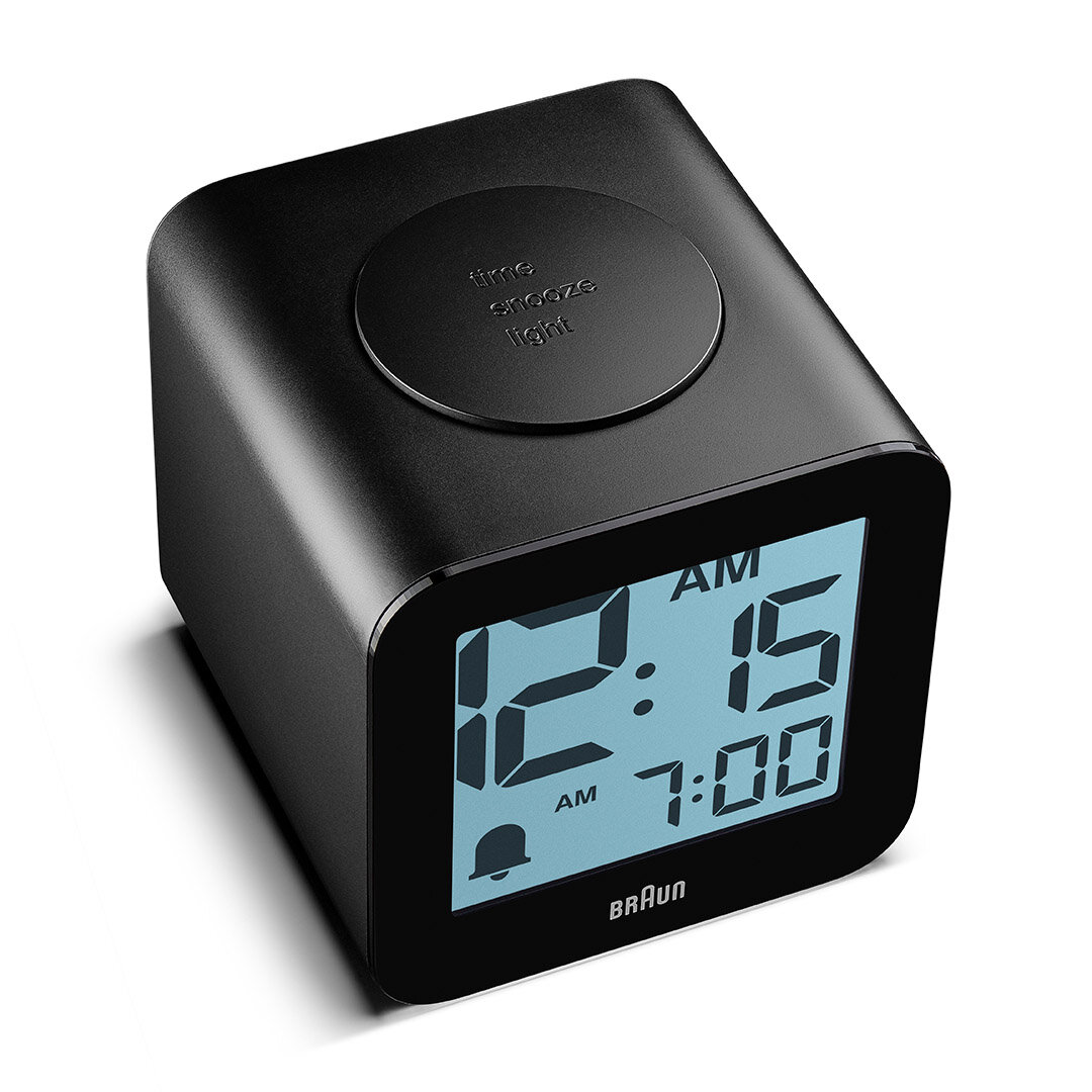 BRAUN BC25BP SİYAH TIME SPEAKING DİJİTAL ALARMLI MASA SAATi