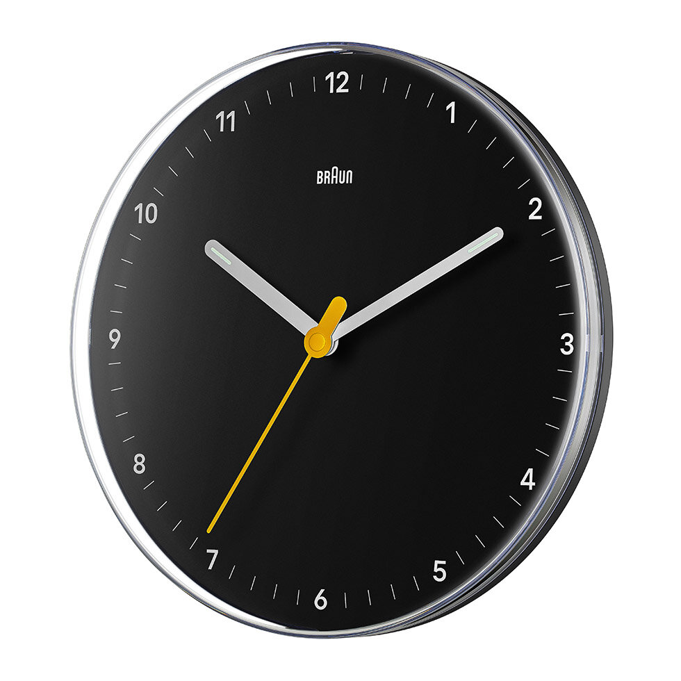 BRAUN BC26B SİYAH ANALOG DUVAR SAATİ