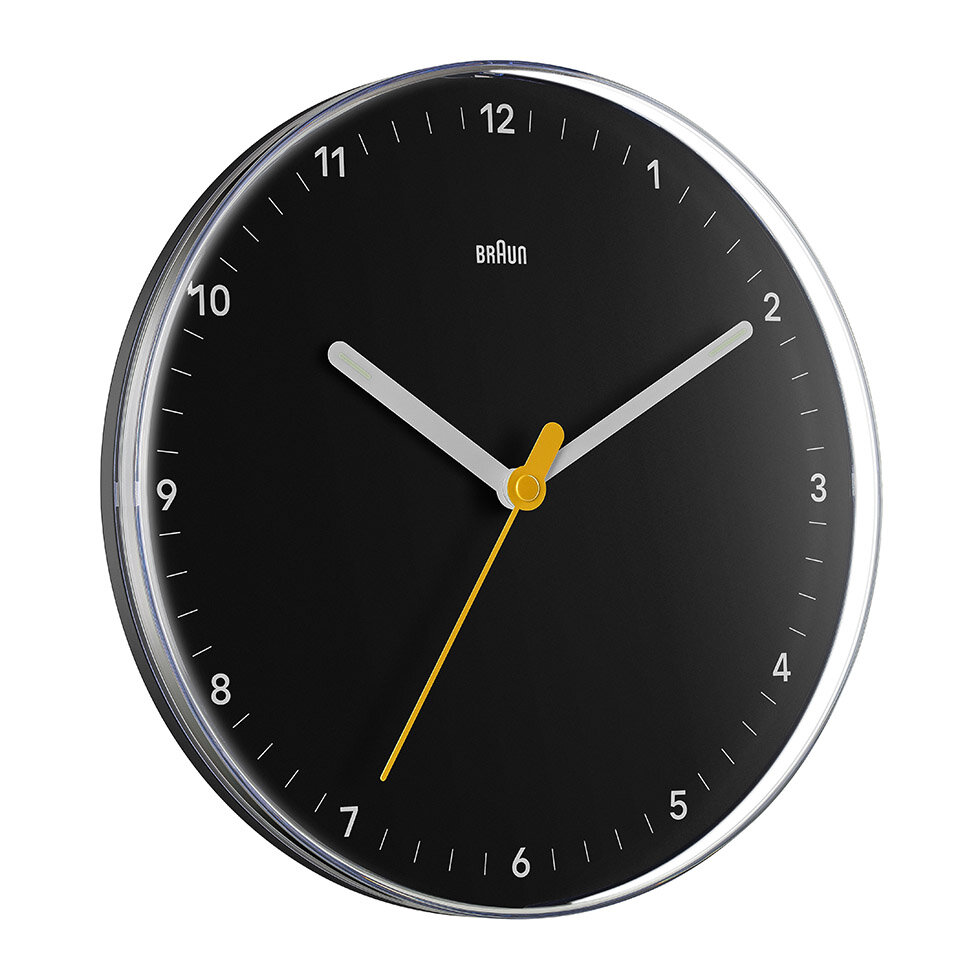 BRAUN BC26B SİYAH ANALOG DUVAR SAATİ