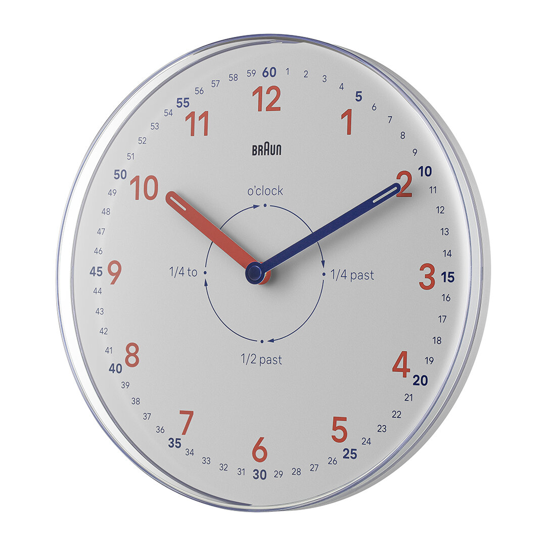 BRAUN BC26TW BEYAZ TIME TEACHERS ANALOG DUVAR SAATİ