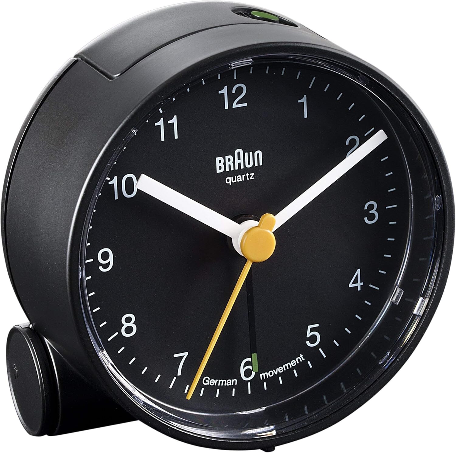 BRAUN BNC001BKBK ALARMLI MASA SAATİ SİYAH YUVARLAK