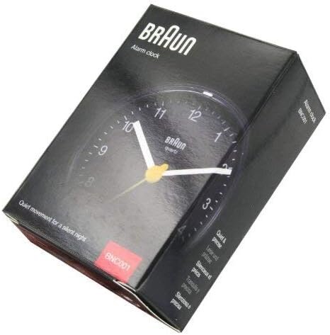 BRAUN BNC001BKBK ALARMLI MASA SAATİ SİYAH YUVARLAK