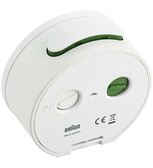 BRAUN BNC012WHWH ALARMLI MASA SAATİ BEYAZ YUVARLAK