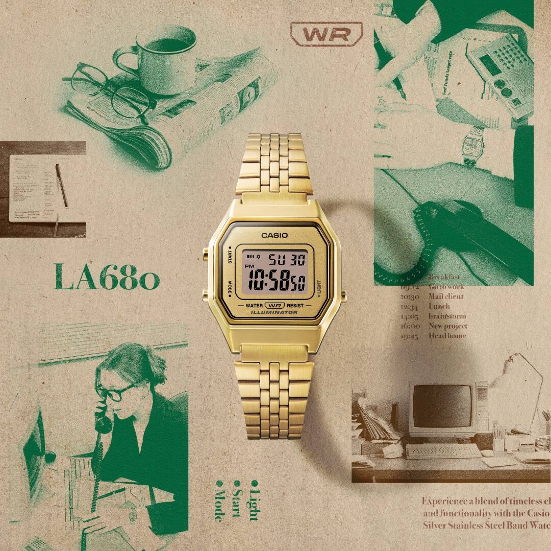 CASIO LA680WGA-9DF RETRO KADIN KOL SAATİ