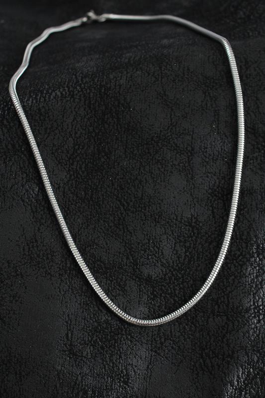 316L Çelik Oval İtalyan Zincir Model Gümüş Renk Erkek Kolye