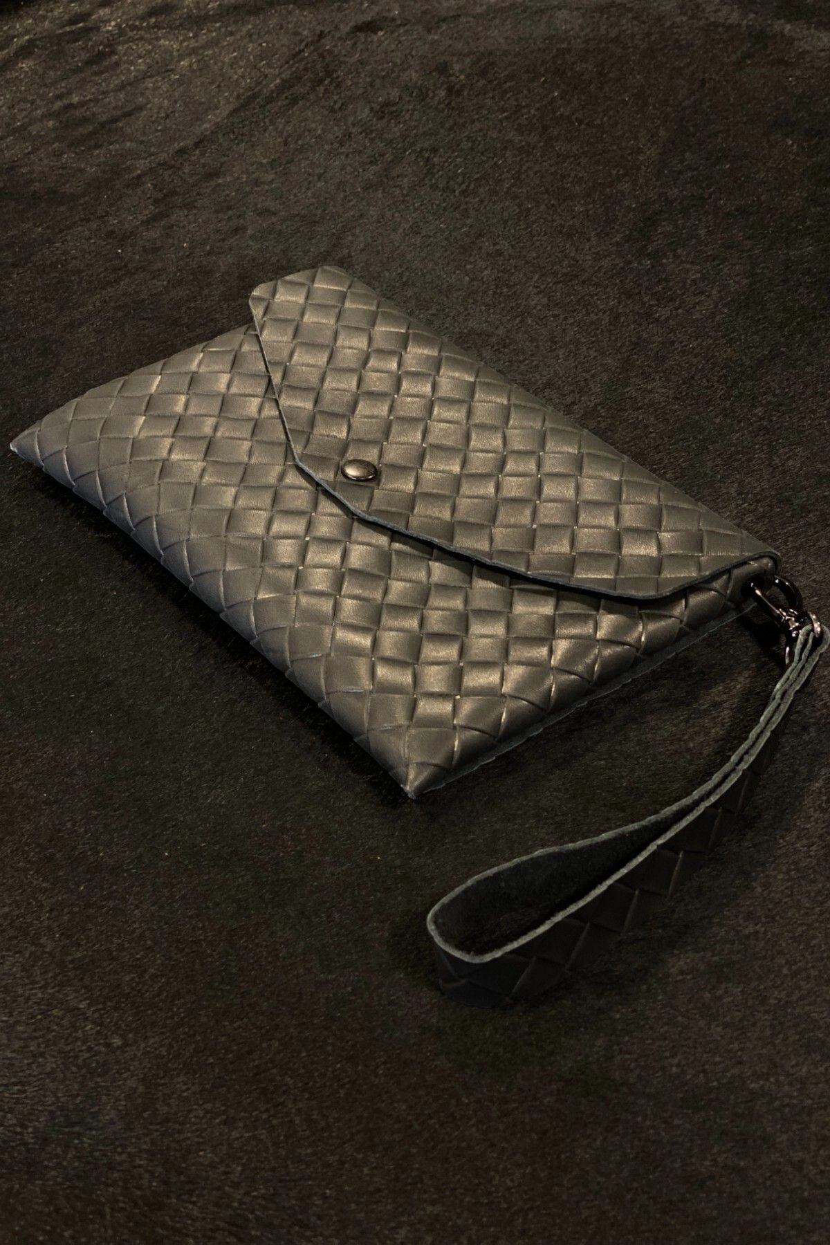 Kadın Çanta Omuz Askılı Hakiki Deri İnce Bilek Askılı Clutch Çanta