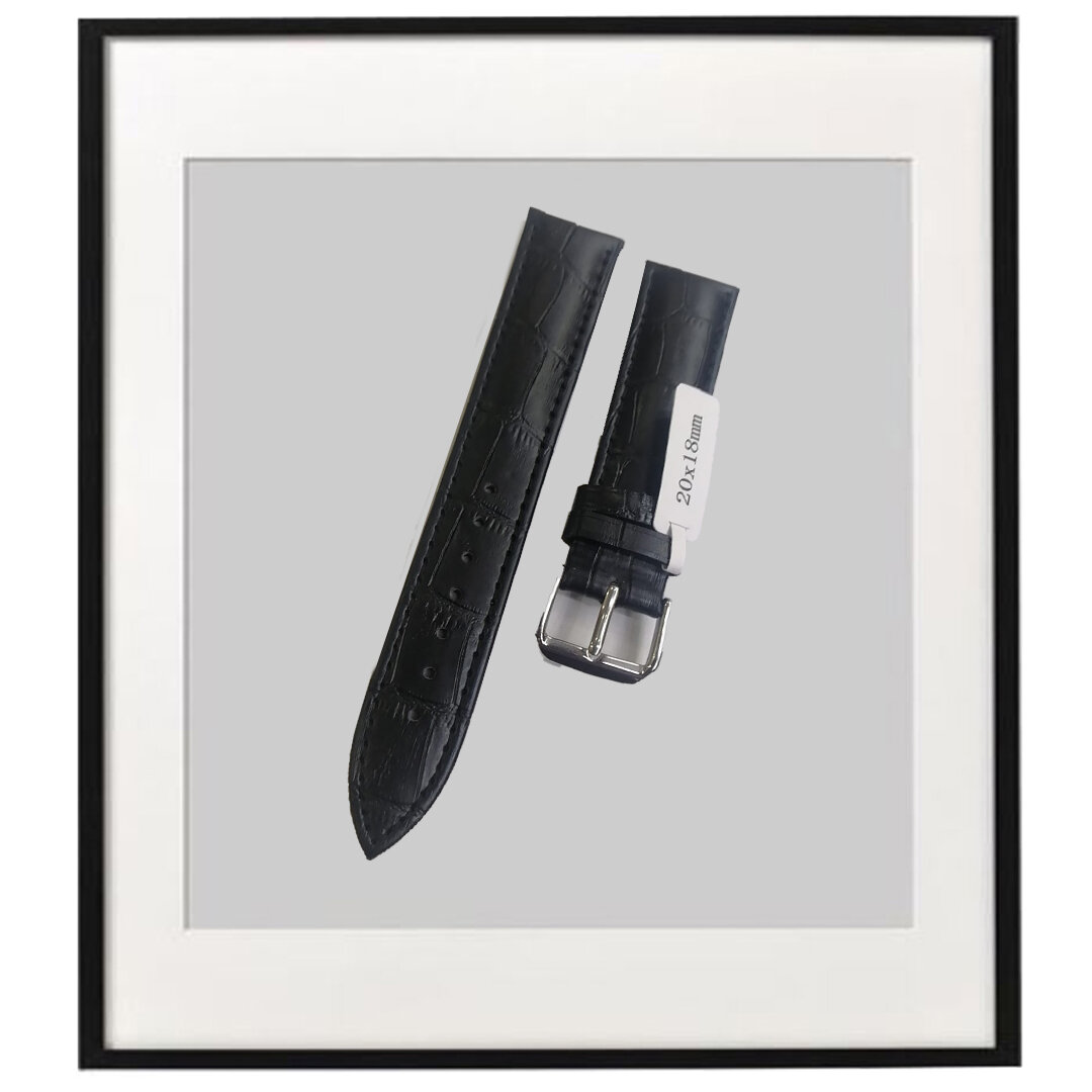 20x18MM SİYAH/SİYAH DERİ KORDON