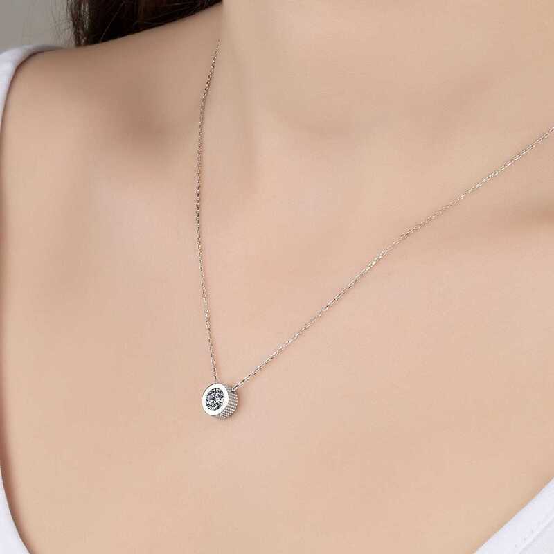 Swarovski Gümüş Tektaş Bayan Kolye
