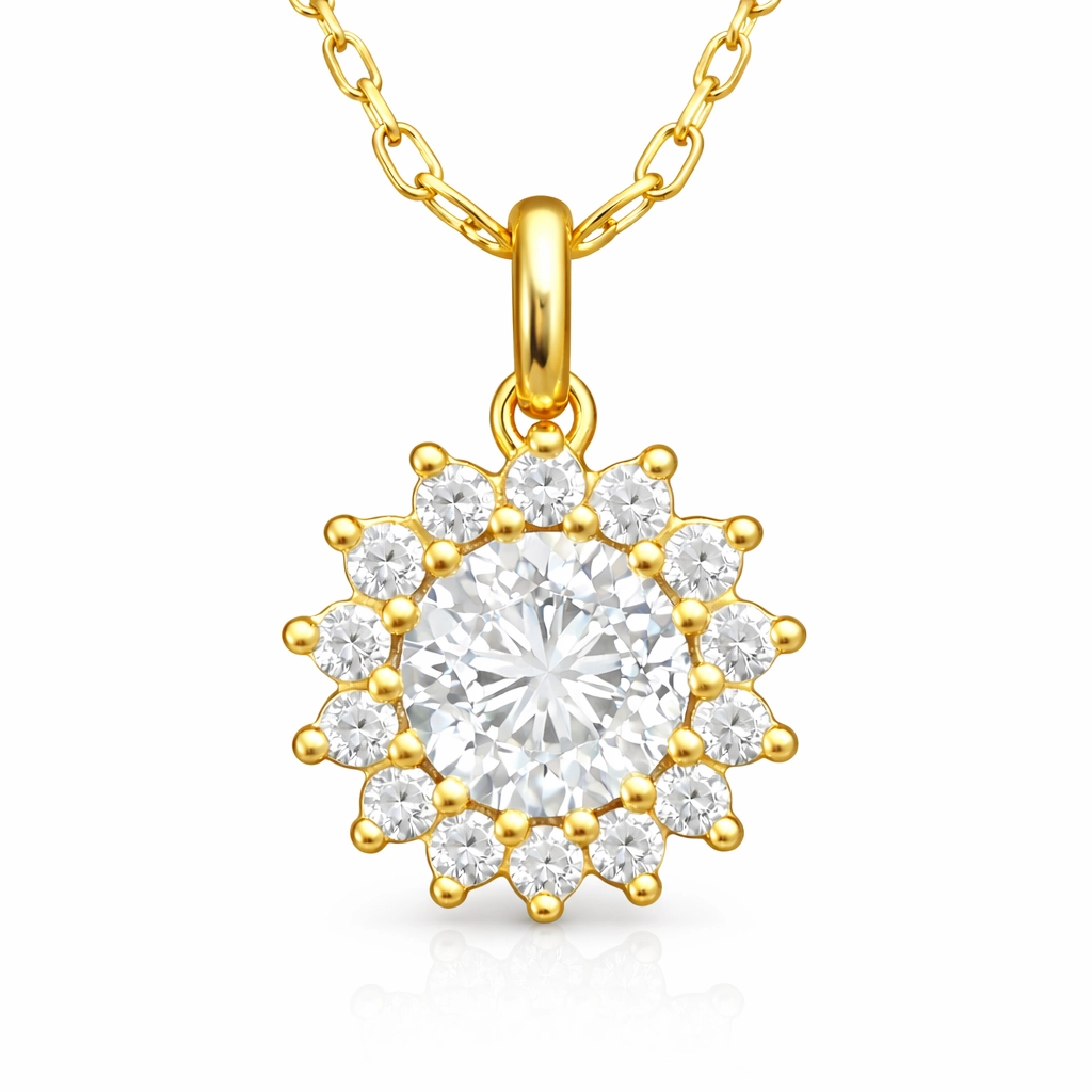 Gümüş Gold Minimal Yuvarlak Anturaj Kadın Kolye
