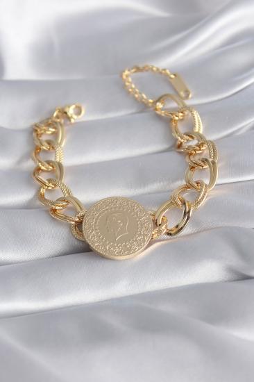 316L Çelik Gold Renk Tam Gold Model Samanyolu Kadın Bileklik