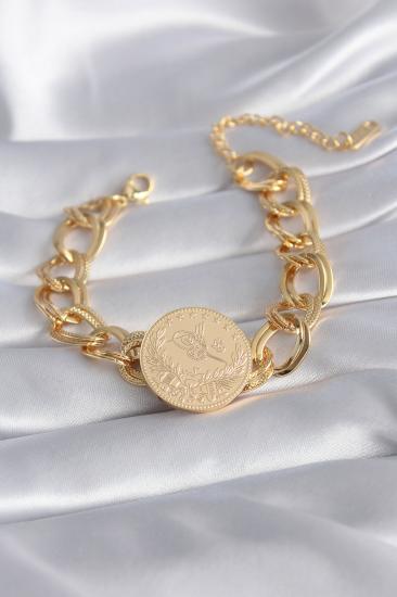 316L Çelik Gold Renk Reşat Model Samanyolu Kadın Bileklik