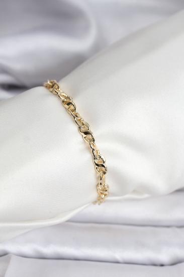 14K Gold Renk Kaplama Zincir Model CM Kadın Bileklik