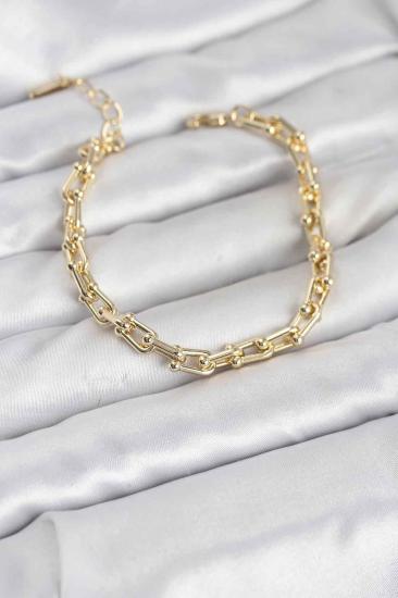 Gold Renk Tifani Model Pirinç Kadın Bileklik