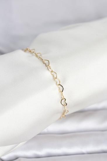CM 14K Gold Renk Kalpli Zincir Model Kadın Bileklik