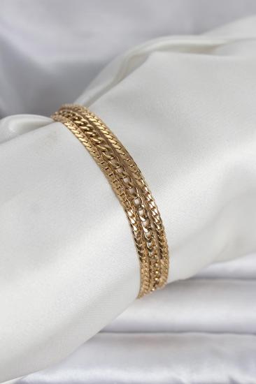 316L Çelik Gold Renk 3’lü Kadın Bileklik