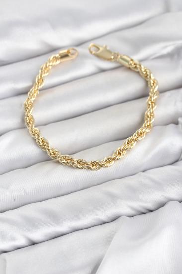 CM Burgu Model Gold Renk Pirinç Kadın Bileklik