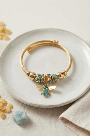 Yeşil Arı Model Charmlı Bileklik