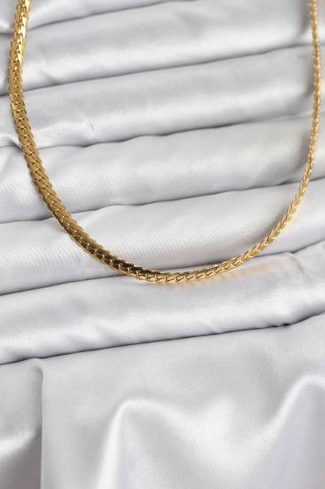 316L Çelik Gold Renk Zincir Kadın Kolye