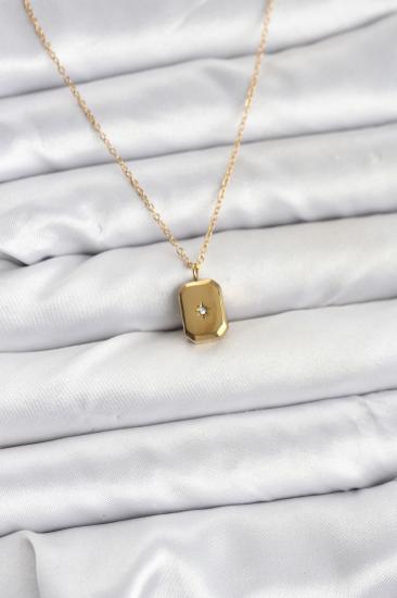 316L Çelik Zincir Gold Renk Minimal Kutup Yıldızı Model Kadın Kolye