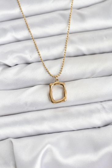316L Çelik Zincir Gold Renk Model Kadın Kolye