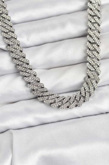 Pirinç Cuba Chain Gurmet Model Kolye