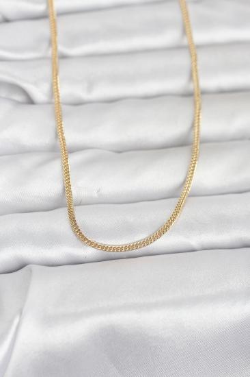 CM 14K Gold Renk Dolgun Zincir Model 60 cm Kadın Kolye