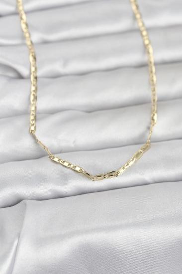 CM 14K Gold Renk Gemici Zincir Model 60 cm Kadın Kolye