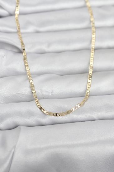 CM 14K Gold Renk Zincir Model 60 cm Kadın Kolye